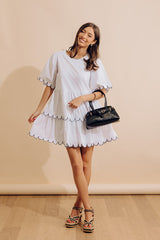State Of Grace Scalloped Mini Dress