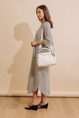 Beach Day Terry Stripe Maxi Dress in Cream