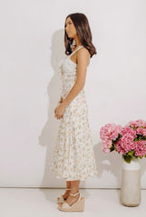 Femme Fatale Lace Midi in Primrose Yellow