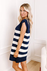 Country Club Ready Knit Dress in Navy