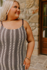 Acapulco Sunsets Knit Maxi Dress Curves