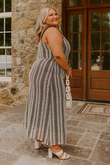 Acapulco Sunsets Knit Maxi Dress Curves