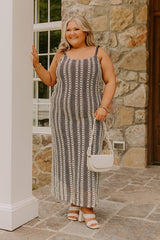 Acapulco Sunsets Knit Maxi Dress Curves