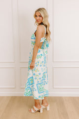 Coastal Charm Floral Midi Dress