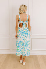 Coastal Charm Floral Midi Dress