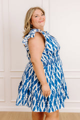 Mediterranean Dream Mini Dress Curves