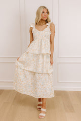 Whimsical Wonders Embroidered Tiered Midi Dress