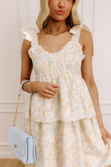 Whimsical Wonders Embroidered Tiered Midi Dress