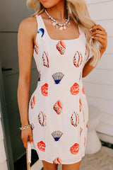 Beach Retreat Linen-Blend Mini Dress