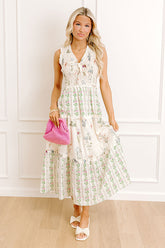 Wildflower Meadows Smocked Midi Dress
