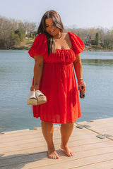 Patio Vibes Eyelet Mini Dress Curves