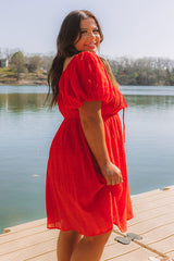 Patio Vibes Eyelet Mini Dress Curves