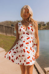 Merci Mon Cherry Mini Dress