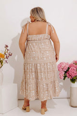 Sweet Embrace Floral Midi Dress Curves