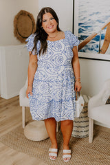 Petit Fours and Picnics Eyelet Embroidered Mini Dress Curves