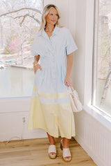 Sweet Macarons Colorblock Midi Dress