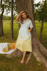 Sweet Macarons Colorblock Midi Dress