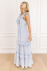 Chateau Vineyard Front Tie Maxi Dress