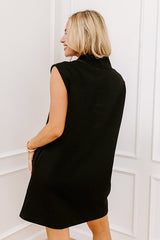 Casual Cues Mini Dress in Black