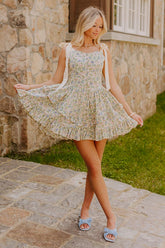 Everbloom Enchantment Ruffle Mini Dress