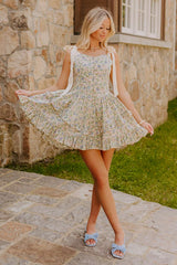 Everbloom Enchantment Ruffle Mini Dress