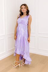 Evening Charm Satin Midi Dress