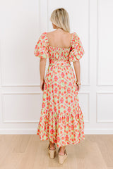 Sweet Skies Floral Midi Dress