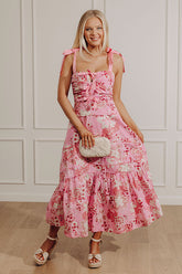 Sunny Blooms Floral Midi Dress