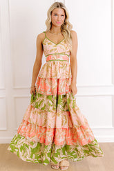 Tropical Daydream Tiered Maxi Dress