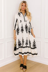 Playa Del Perfection Midi Dress in Cream