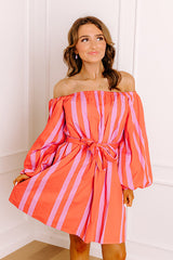 Sweet Spin Stripe Mini Dress