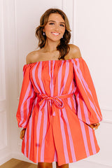 Sweet Spin Stripe Mini Dress