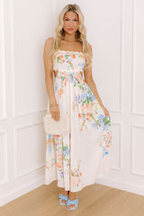 Simply Charming Floral Cut Out Midi Dress