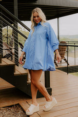 Sunroom Social Button Down Mini Dress