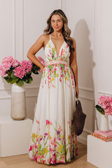 Whimsical Moment Floral Maxi Dress