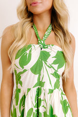 Vacay Vibes Floral Linen-Blend Maxi Dress