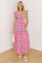 Sweet Garden Floral Midi Dress