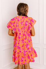 Island Glow Floral Mini Dress