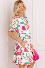 Sip in Style Floral Mini Dress