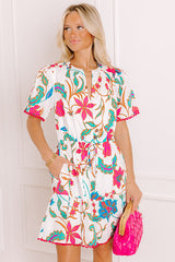 Sip in Style Floral Mini Dress