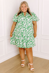 Wildflowers and Wine Floral Mini Dress Curves