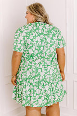 Wildflowers and Wine Floral Mini Dress Curves