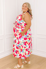 Sunny Disposition Floral Midi Dress Curves