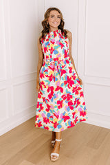 Sunny Disposition Floral Midi Dress