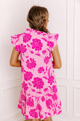 Vineyard Petals Floral Mini Dress