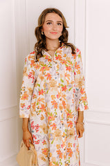 Sunny Views Floral Midi Dress