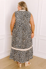 For The Love Of Leopard Midi Dress Curves