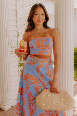 Island Muse Cut Out Midi Dress
