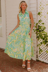 Tropical Tango Down Midi Dress