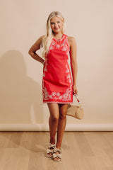 Puerto Vallarta Embroidered Mini Dress